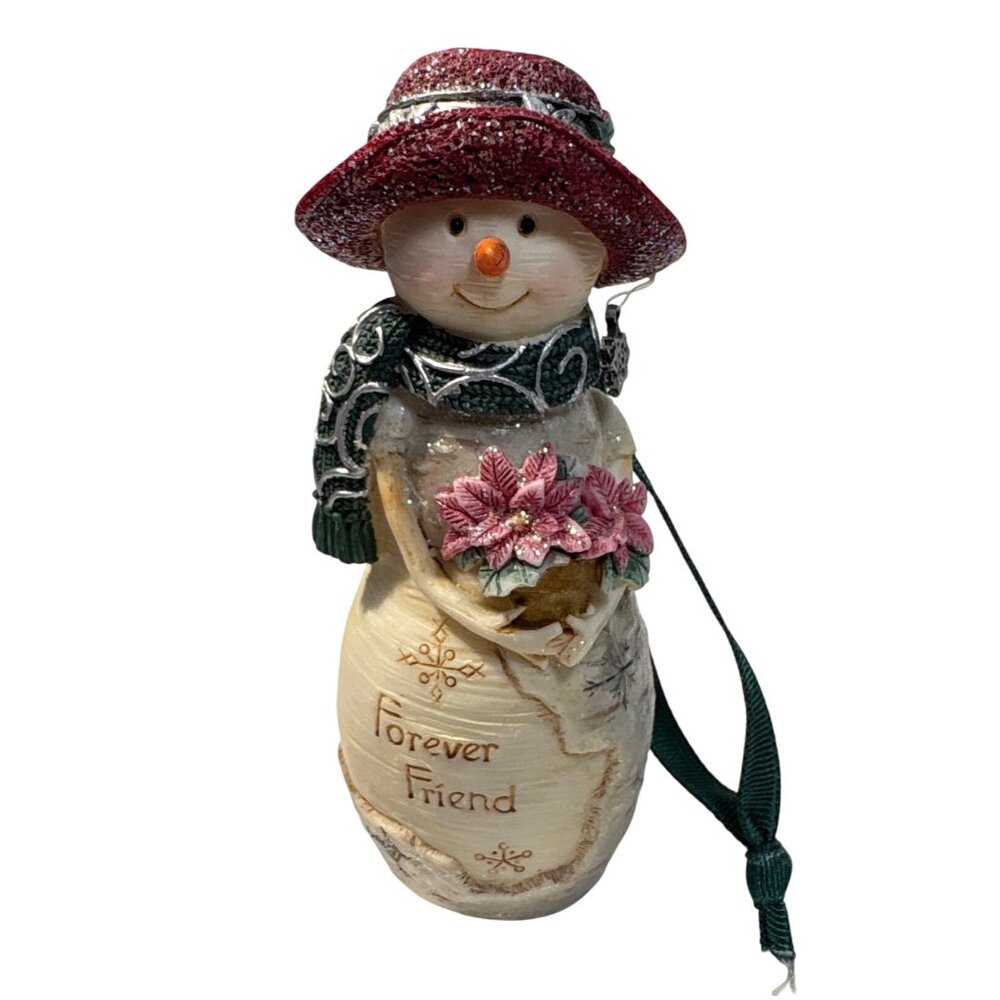 Birch Hearts Forever Friend Snowman Figurine 2008 4" Holiday Decoration #81046